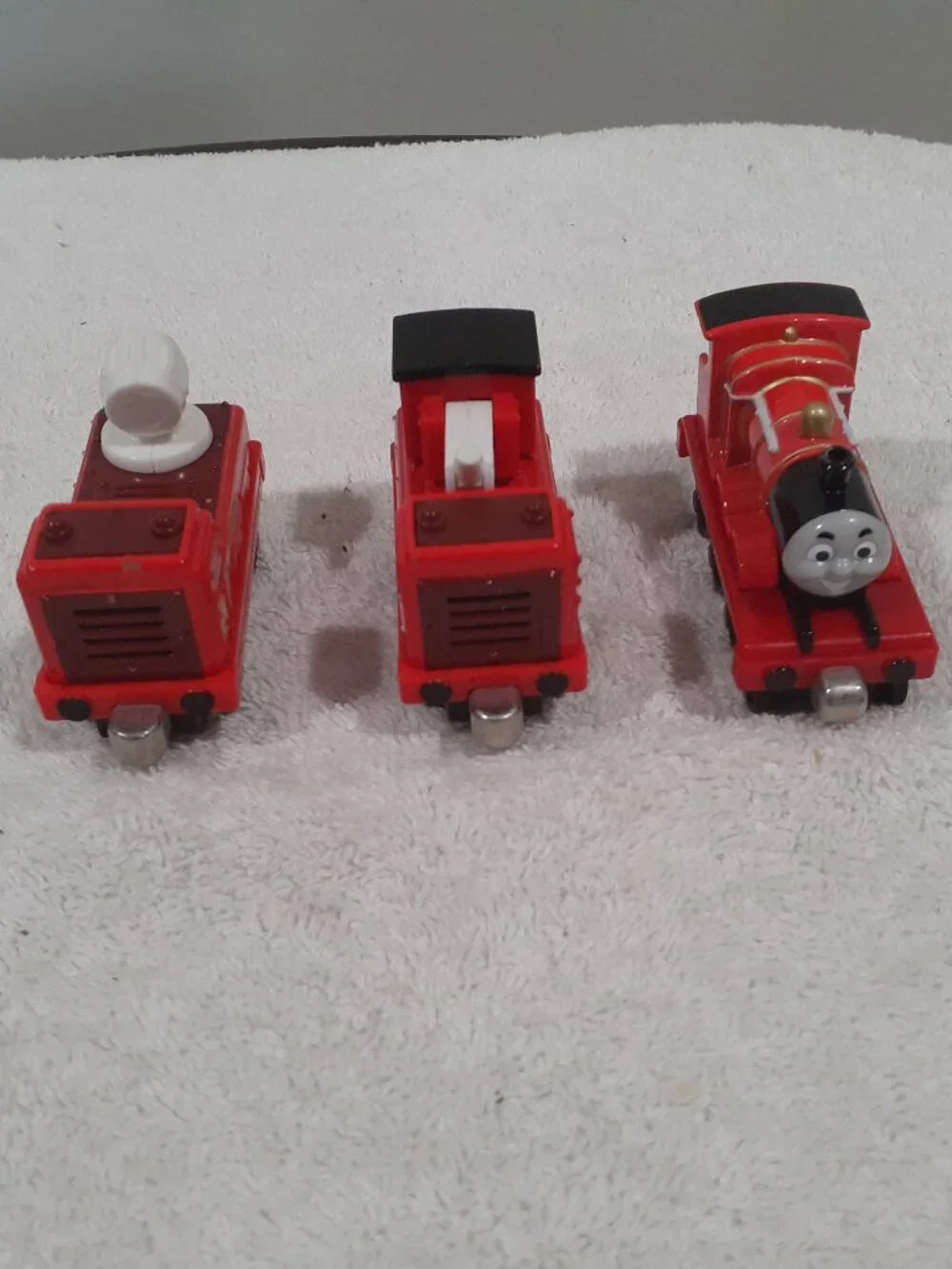 Thomas and Friends Railroad Tank engines: James. Spotlight & Hose car, Emily